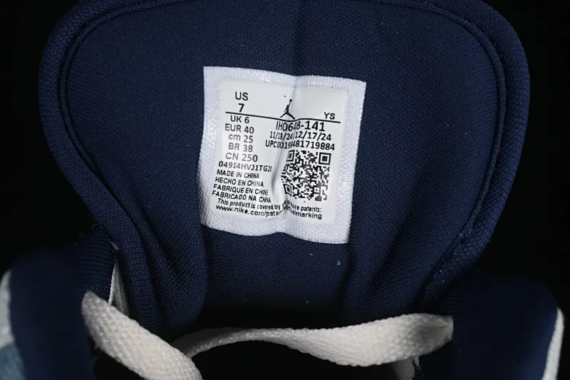 All categories Air Jordan Jordan series basketball shoes Air Jordan 1 Low G version pure original Air Jordan 1 Low "Canadian Tuxedo" AJ1 Joe 1 cowboy trend low-top basketball shoes IH0648-141